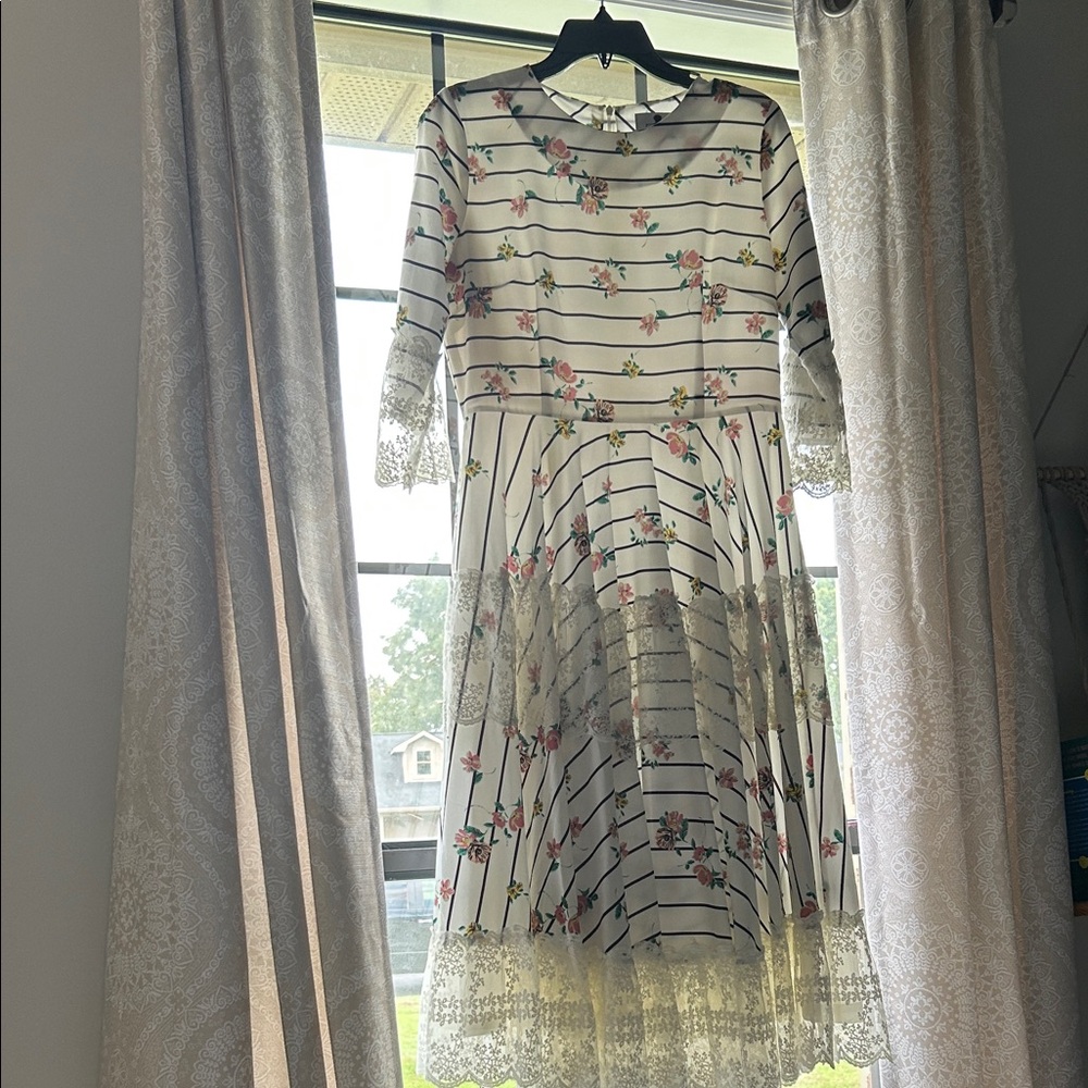 Dainty Jewells Floral and Stripe Dress
